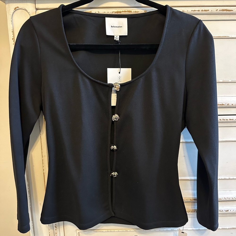 Reformation Owen Knit Top